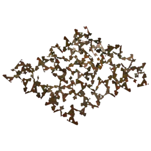 Polychrome Brutalist Wall Mount Sculpture