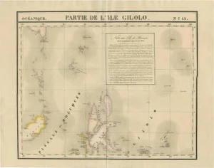 Antique Map of Southern Mindanao by Sulawesi and Gilolo Halmahera, Indonesia, 1827