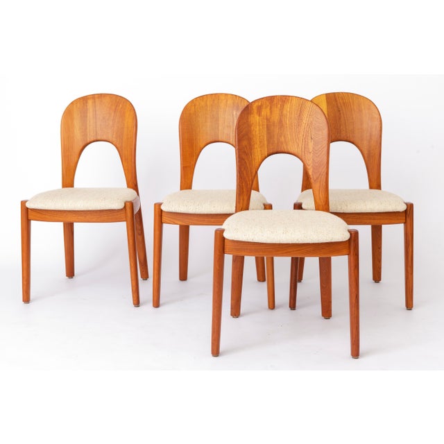 Dining Chairs in Teak by Niels Koefoed for Koefoeds Hornslet, 1970s, Set of 4 For Sale - Image 11 of 11