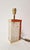 Metal Mid-Century Modern Travertine and Resin Table Lamp, 1980s For Sale - Image 7 of 11