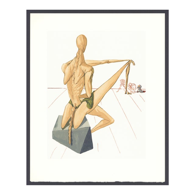 1963 Dalí Divine Comedy Engraving Enfer Chant 5 "Minos" For Sale