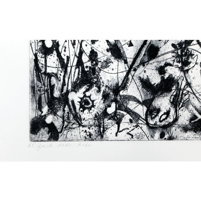 Abstract Expressionism Quod, Dixi, Dixi, Alfonso Ossorio Etching, Signed and Numbered in Pencil For Sale - Image 3 of 4