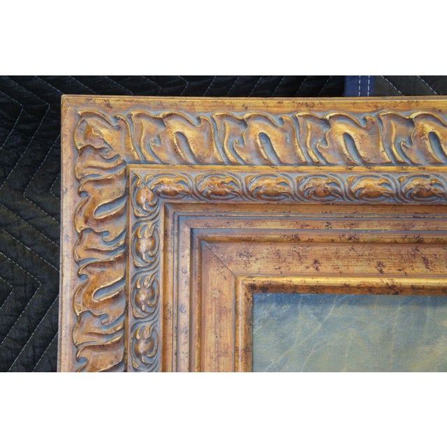 Large Springer Spaniel Dog Landscape Portrait Oil Painting on Board 49" For Sale - Image 9 of 12