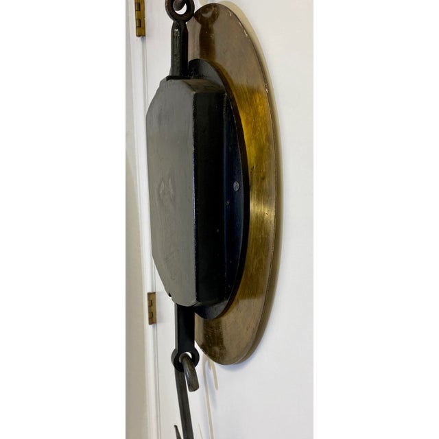 Huge 600Lb Capacity Brass Salter Spring Balance Scale # 85 T From England - Circa 1920 For Sale - Image 11 of 13