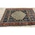 Navy Blue 1890s Small Deep Blue Classic Vase Medallion Antique Senneh Knotted Wool Rug For Sale - Image 8 of 8