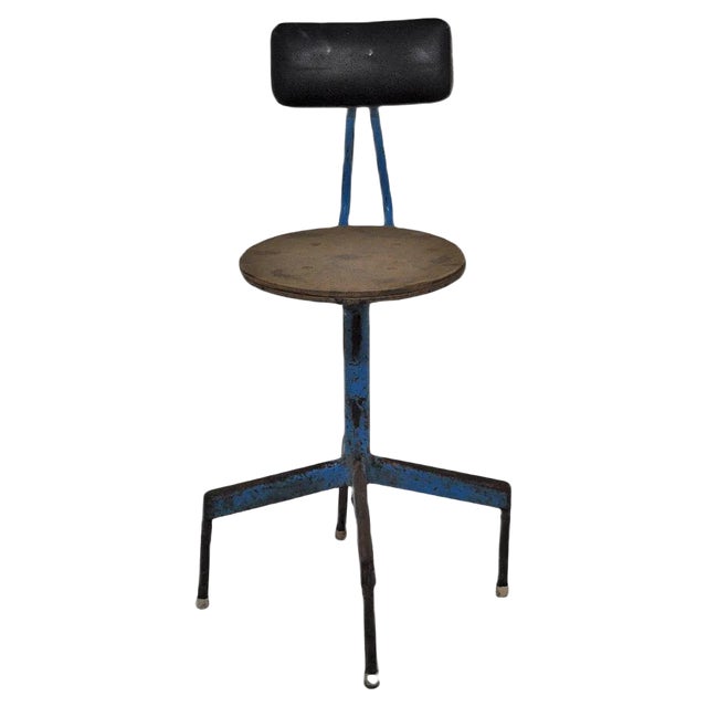 Mid-Century Industrial Iron Chair, 1960s For Sale