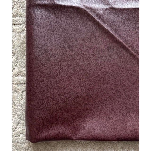 Knoll Knoll Textiles Merlot Pebble Faux Leather Upholstery Vinyl Fabric – 4 Yards For Sale - Image 4 of 6