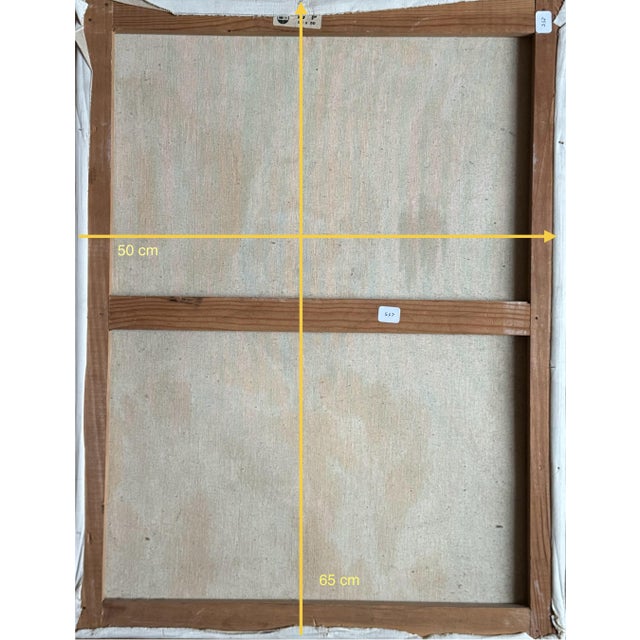 1960s Portrait of a Chef, 1967, Oil on Canvas For Sale - Image 5 of 6