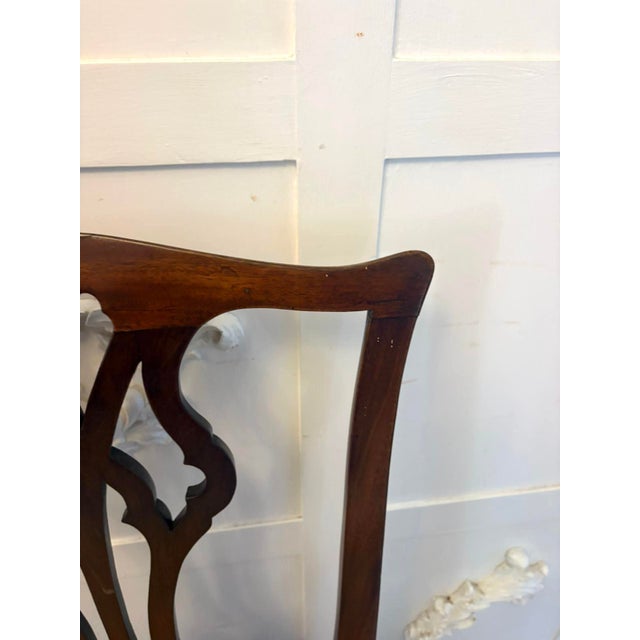 Goldenrod Antique Georgian English Mahogany Side Chairs, 1820, Set of 2 For Sale - Image 8 of 14