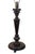 English Antique Turned Mahogany Candlestick Trophy Column Table Lamp 28" For Sale - Image 3 of 12