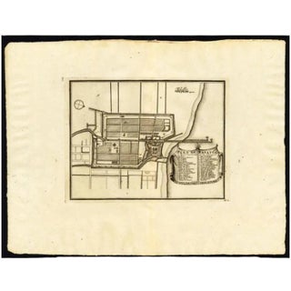 Antique Plan of Batavia, Capital of the Dutch East Indies attributed to Van Der Aa, 1725 For Sale