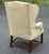 1990s Late 20th Century Damask Upholstered Wingback Chair For Sale - Image 5 of 11