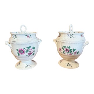 Pair of 19th Century Early Spode Felspar Fruit Cooler For Sale