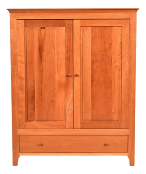 Harden Furniture Arts and Crafts Shaker Solid Cherry Wood Media Cabinet