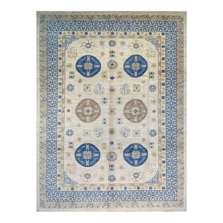 Handwoven Khotan Area Rug 10x14 For Sale