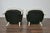 A pair of French Directoire style painted wood bergères chairs from the 19th century with twisted columns and new custom...