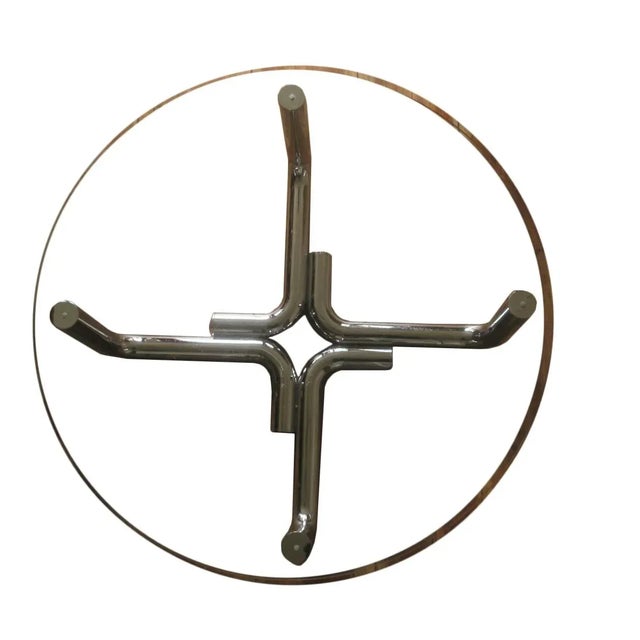 Tubular Steel and Glass Coffee Table, 1960s For Sale - Image 6 of 6