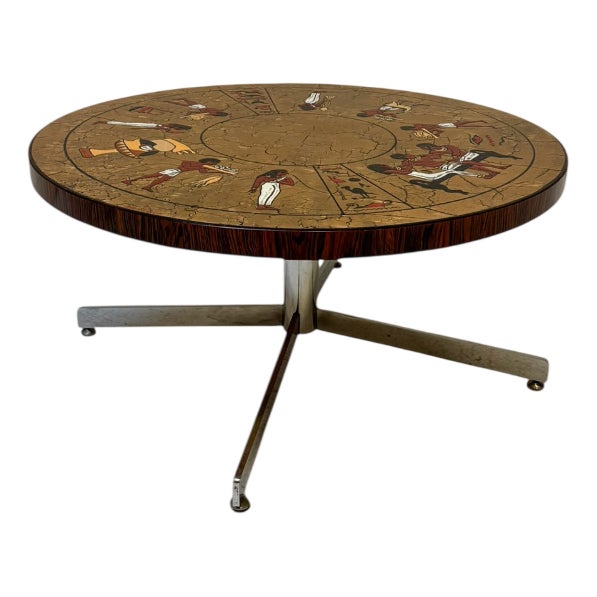 Mid-Century Modern Coffee Table with Tiles from De Nisco, 1970s For Sale