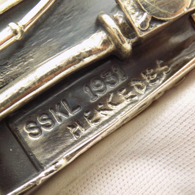 Vintage Italian Handmade Genuine Sterling Silver 925 Mercedes SSKL Classic Car Figurine, 1980s For Sale - Image 10 of 16