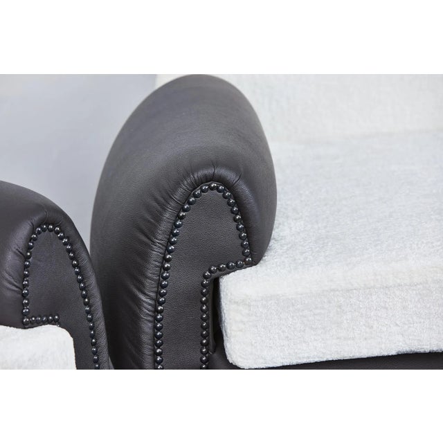 Art Deco Club Chairs with High Gloss Black Bases, 1940s, Set of 2 For Sale - Image 11 of 18