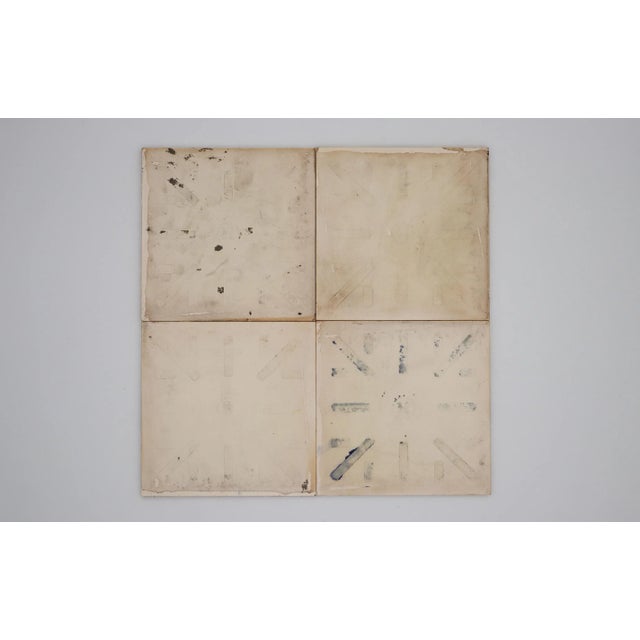 1940s Set of Four Geometric Tiles, Portuguese For Sale - Image 11 of 12