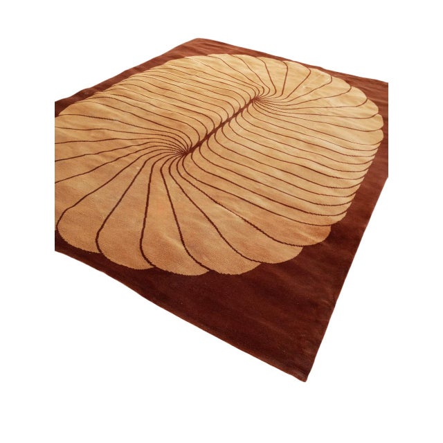 Op-Art Style Rug, Belgium, 1970s For Sale - Image 3 of 12
