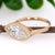 Marquise Cut Lab Grown Diamond Ring With Diamond Accents: Solid 14k Gold, Size 6.75 For Sale - Image 4 of 7