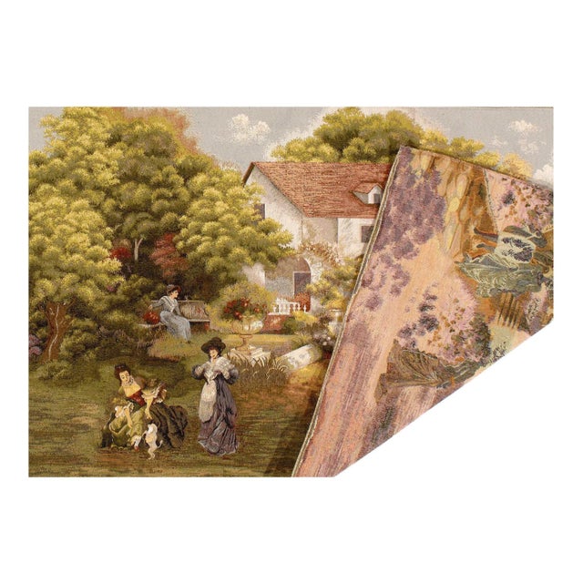 English Flemish Wall Tapestry For Sale - Image 3 of 4
