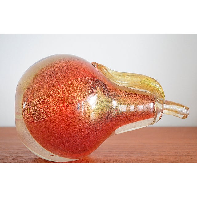 Mid-Century Pear Murano Glass from Barovier & Toso, 1960s For Sale - Image 9 of 13