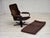 Danish Swivel Armchair in Brown Furniture Leather from Georg Thams, 1970s For Sale - Image 12 of 18