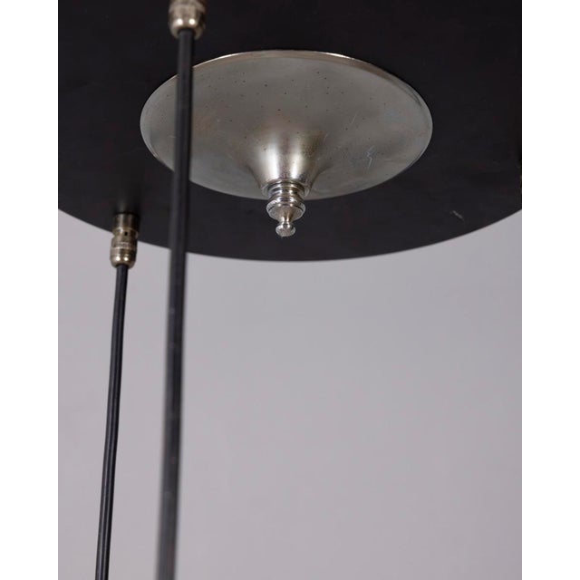 Vintage Metal and Crystal Pendant Lamp by Kinkeldey, 1970s For Sale - Image 6 of 12