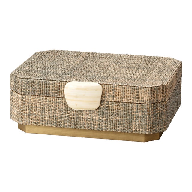 Jamie Young Eden Box in Grey Steel For Sale