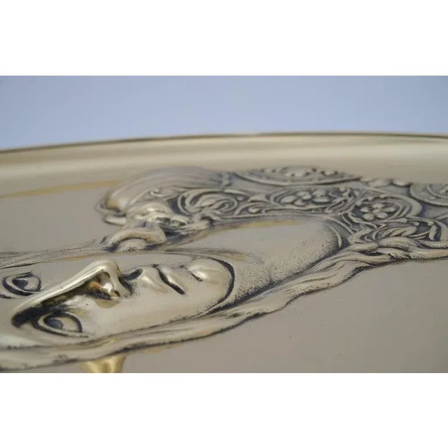 Antique Tazza "Joan of Arc" Polished Bronze For Sale - Image 11 of 13