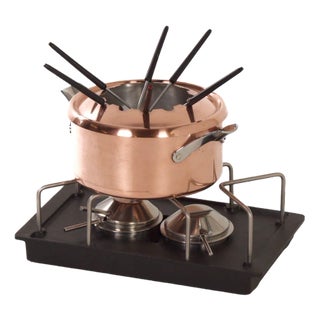 Danish Fondue Set by Henning Koppel for Georg Jensen, 1970s, Set of 8 For Sale