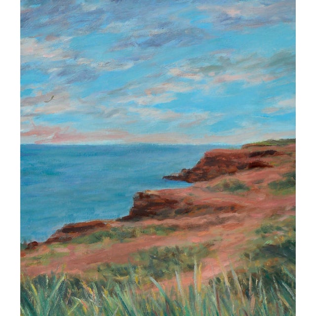 Coastal Landscape -- Red Cliffs by Ander Kase For Sale - Image 4 of 9