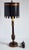 1980s Vintage Chinoiserie Style Tole Painted & Wood Table Lamp For Sale - Image 5 of 12