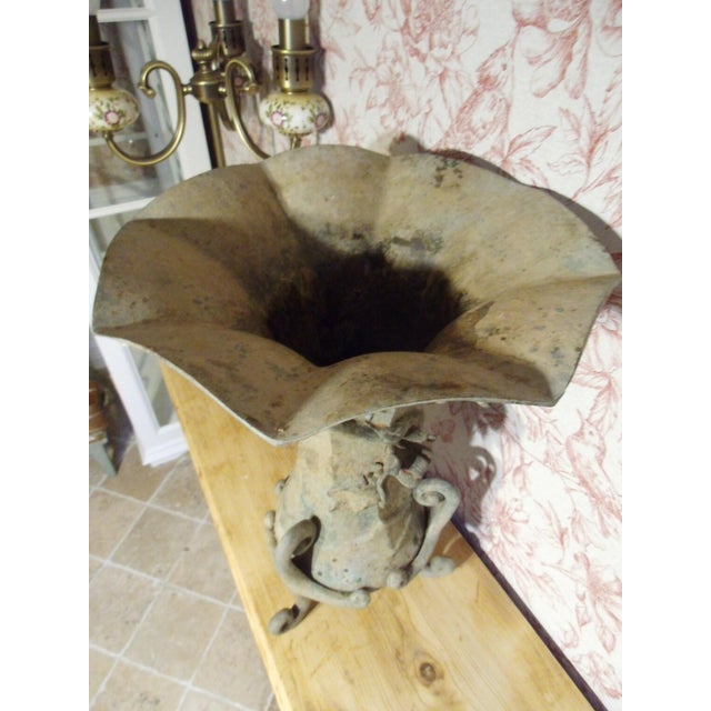 Gray Large Amphora Vase in Bronze, 1930s For Sale - Image 8 of 11