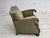 Vintage Danish Carved Oak Lounge Chair with Green Velour Upholstery, 1950s For Sale - Image 11 of 18