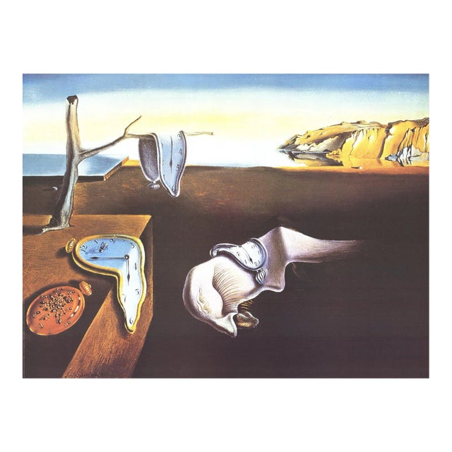1994 Salvador Dali 'The Persistence of Memory' Surrealism Offset Lithograph For Sale