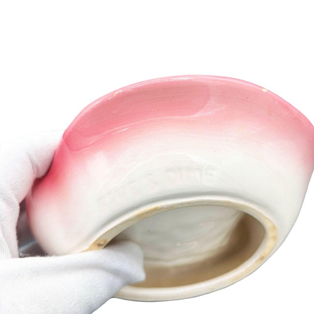 Ceramic 1983 Pink Flamingo Ceramic Ashtray W/ Holder by Sarsaparilla For Sale - Image 7 of 7