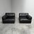 1970s DS-76 Modular Sofa in Black Leather from de Sede, Switzerland, 1970s, Set of 2 For Sale - Image 5 of 13