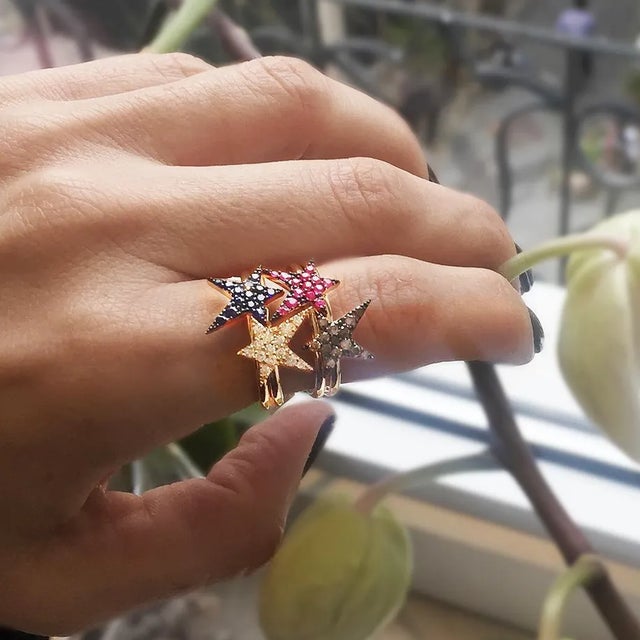 Metal Own Your Story Ruby Rock Star Ring in Rose Gold, Size 6.5 For Sale - Image 7 of 8