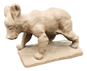 Young Ceramic Bear by Lilli Hummel König for Karlsruher Majolika., 1936