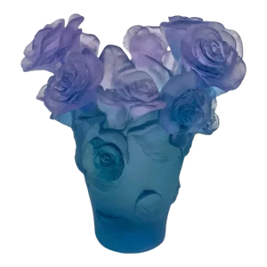 Drum French Passion Rose Crystal Vase