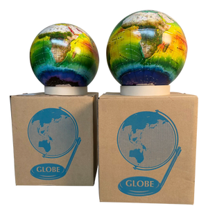 Vintage Japanese Climate Globe Set, 1980s, Set of 2
