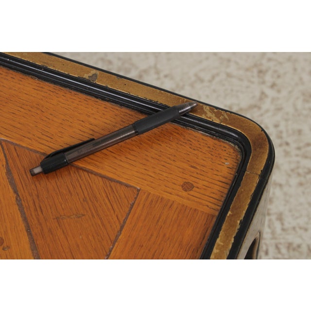 Baker Chinoiserie Black and Gold Parquet Chinese Style Coffee Table For Sale - Image 14 of 16