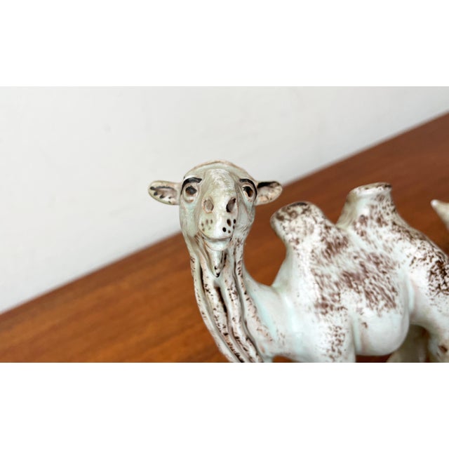 German Studio Pottery Camel and Rhino Figures from Hamelner Töpferei, 1970s, Set of 2 For Sale - Image 12 of 18