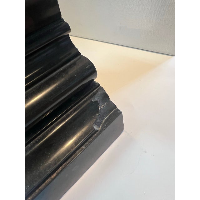 French Ormulo 6 Arm Candelabra Pair in Gold Brass With Marble Bases For Sale - Image 6 of 10