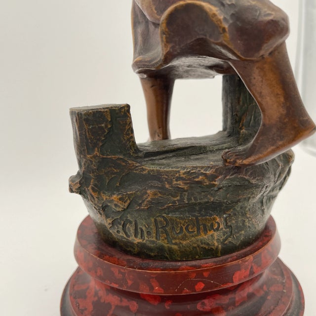 Late 19th Century Late 19th Century French Sculpture “Detresse” by Ruchot For Sale - Image 5 of 6