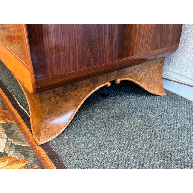 1940s Italian Bullnose Chest of Drawers, Circa 1940s For Sale - Image 5 of 12
